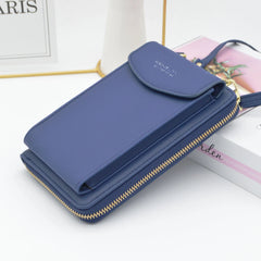 PU Leather Solid Phone Bag Handbag Shoulder Bag