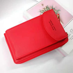 PU Leather Solid Phone Bag Handbag Shoulder Bag