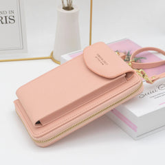 PU Leather Solid Phone Bag Handbag Shoulder Bag