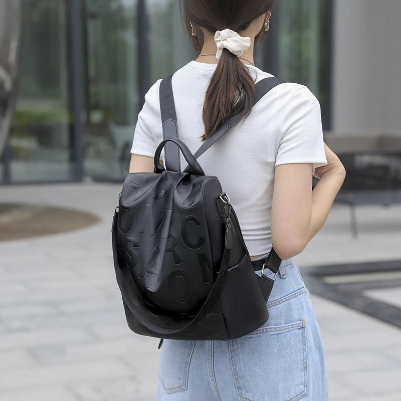 Oxford Laptop Backpack Women Crossbody Bags Travel Anti-Theft Backpack Rucksack