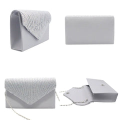 Women's Clutch Bag Party Wedding Envelope Handbag Portable Purse