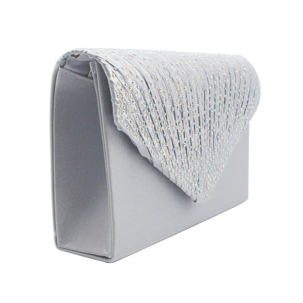 Women's Clutch Bag Party Wedding Envelope Handbag Portable Purse