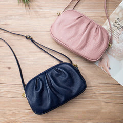 Leather Messenger Crossbody Bag for Women with Pockets