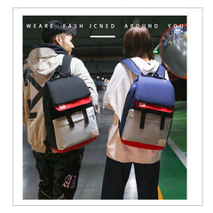 Stitching Backpack for Teenagers Girls Boys Children Student Travel
