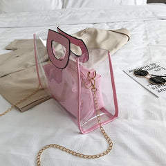 Women's Metal Chain Shoulder Bag for Work Shopping