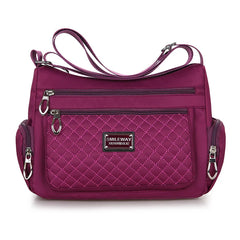 Waterproof Nylon Women's Messenger Bag Vintage Purse Handbag
