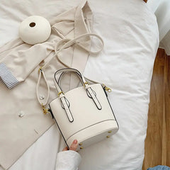Small PU Leather Women's Bucket Shoulder Bag