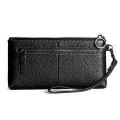 Women Leather Long Wallet Zipper Clutch Purse Cowhide Hand Bag
