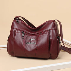 Stylish Crossbody Bag for Women Retro Soft PU Bag
