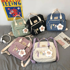 Stylish Girl Waterproof Nylon Backpack Small Schoolbag