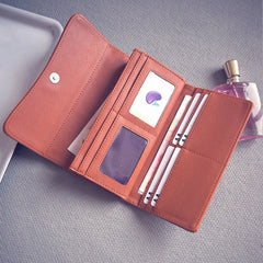 Retro Tri-Fold Wallet - Stylish and High-Quality