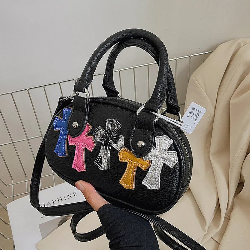 Retro Bowling Bag Women Gothic Cross Body Pillow Bag Gift