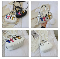 Retro Bowling Bag Women Cross Body Gothic Pillow Bag