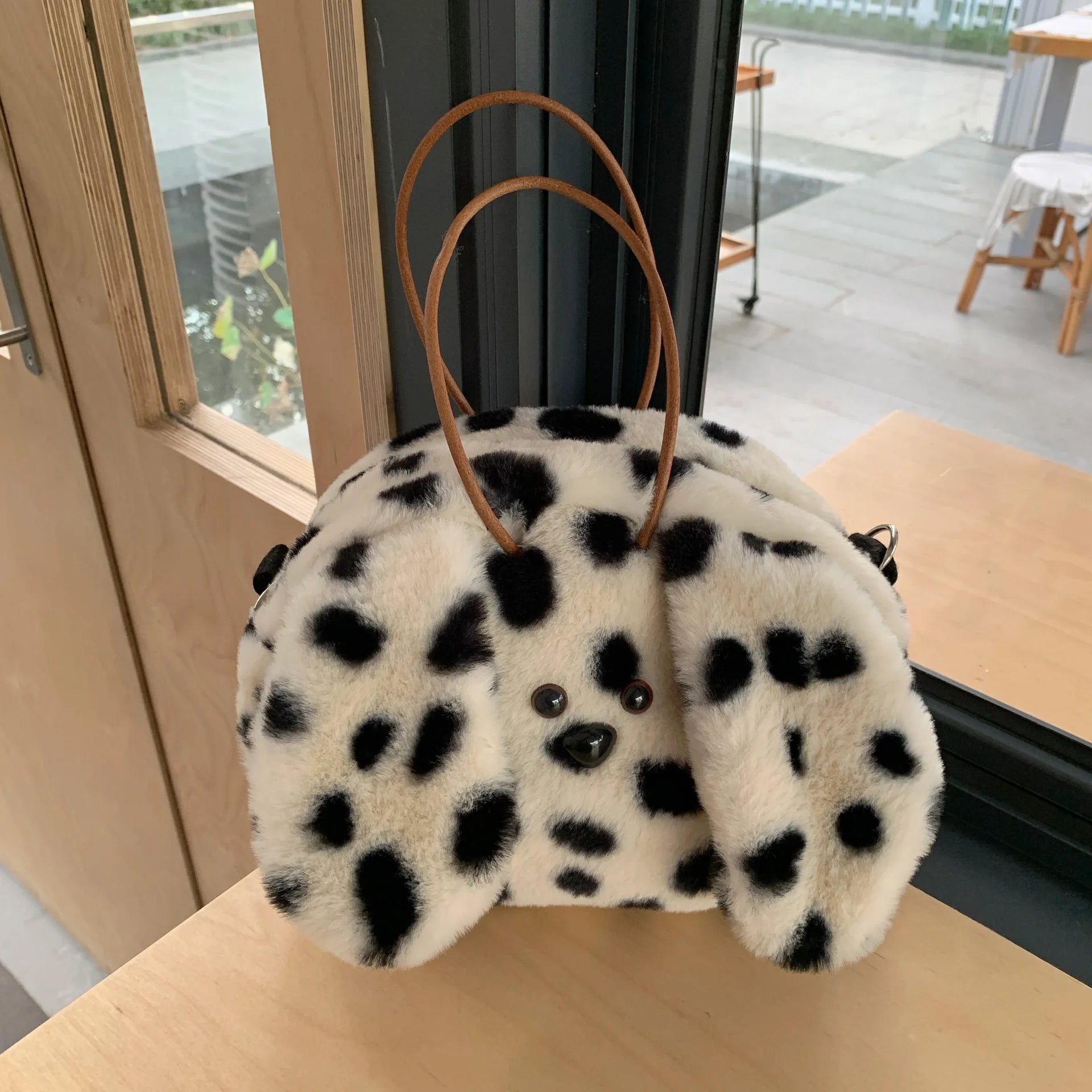 Faux Fur Women's Tote Bag Soft Plush Shoulder Handbag Warm Purses Handbag