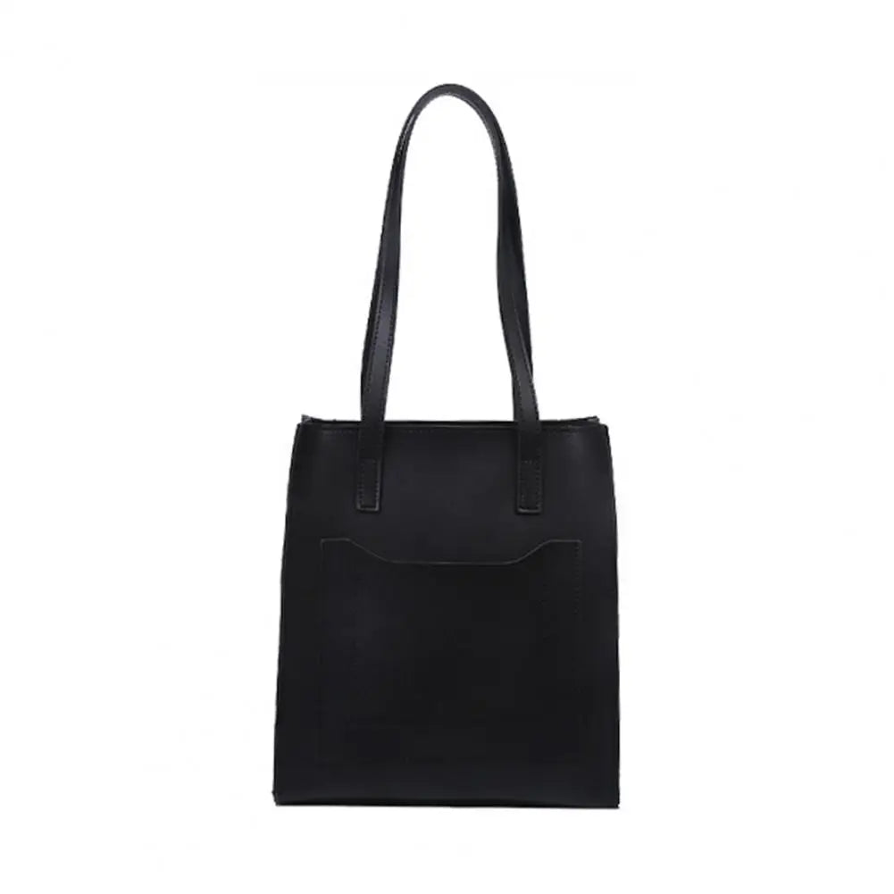 Large Capacity Faux Leather Shoulder Bag for Women