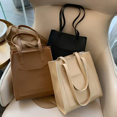 Large Capacity Faux Leather Shoulder Bag for Women