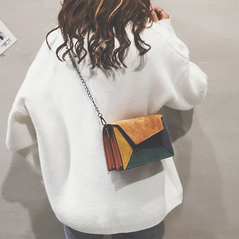 Female Chain Ins of Ladle Bag Shoulder Inclined Envelope Bag