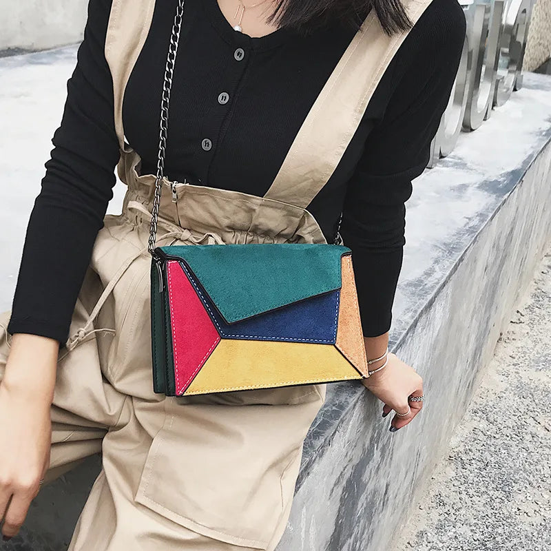 Female Chain Ins of Ladle Bag Shoulder Inclined Envelope Bag