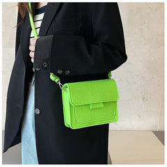 Felt Crossbody Bag Retro Solid Famous Bag