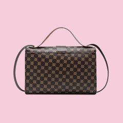 Female Retro Printing Portable Small Square Handbag