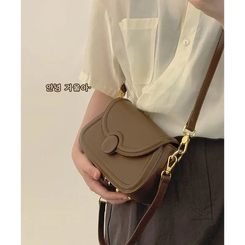 Vintage Crossbody Bag Soft PU Leather Tote Boston Handbag for Women E796
