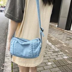 Stylish 90s Y2K Canvas Mini Crossbody Bag for Phone