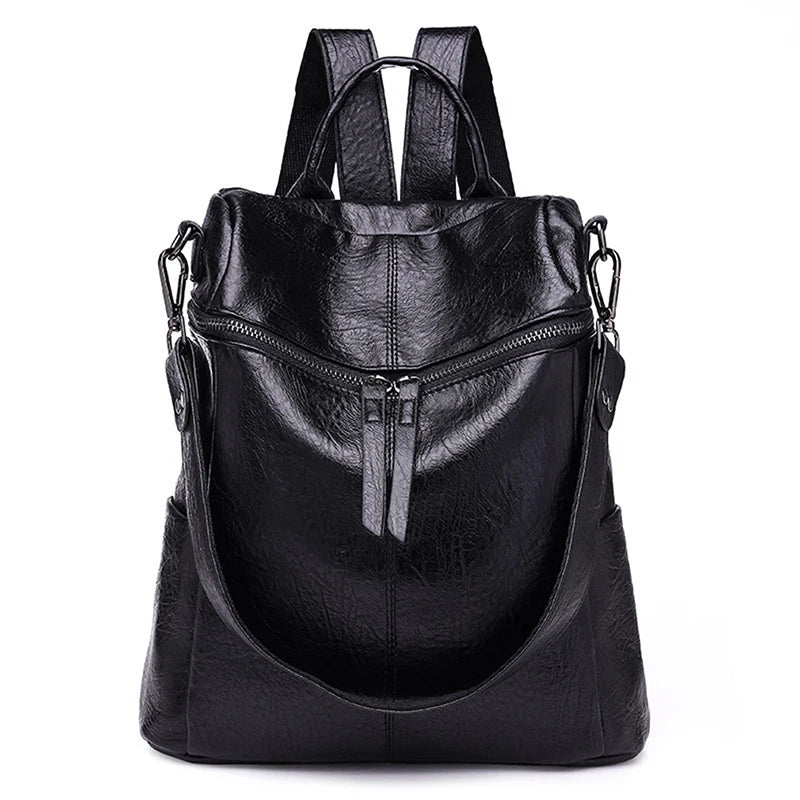 Women's Leather Travel Backpack