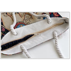 Canvas Tote Shoulder Bag Messenger Bag Girls' Multi-function Bags