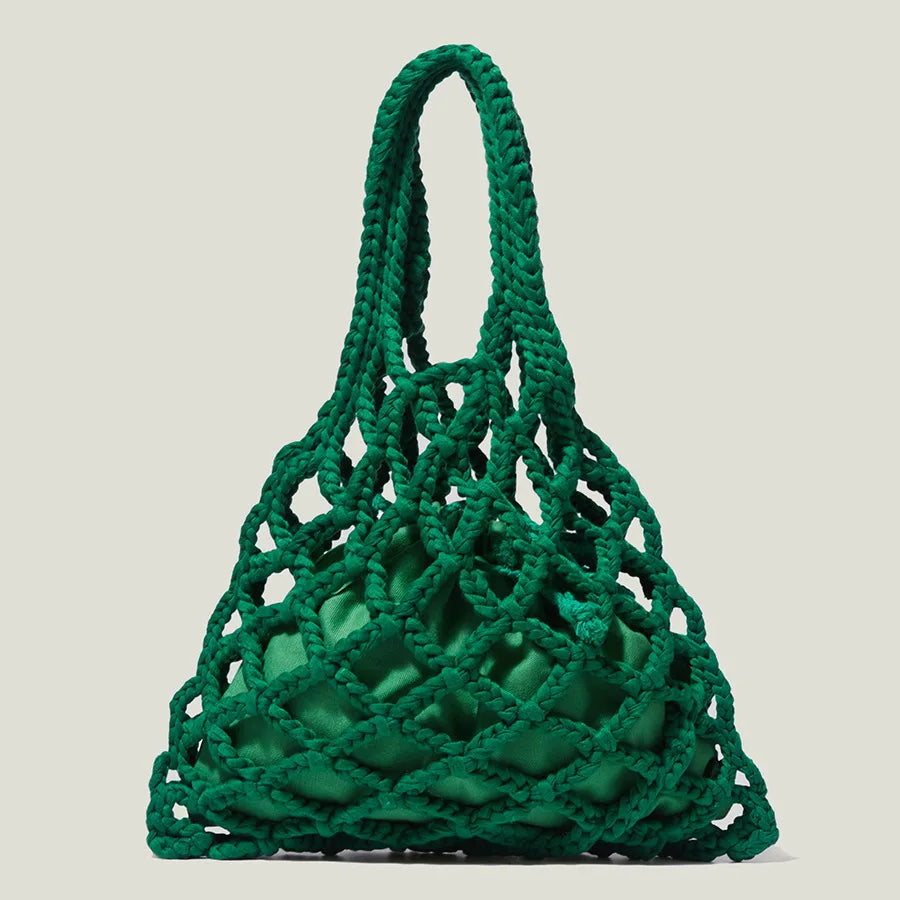 Female Bag Japanese and Woven Handbag All-match
