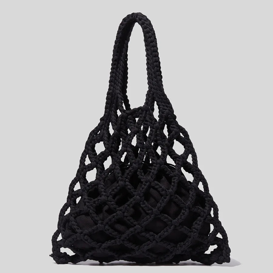 Female Bag Japanese and Woven Handbag All-match