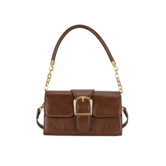 Women's Pu Leather Shoulder Bag Crossbody Metal Decoration