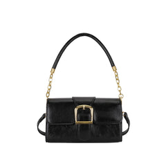 Women's Pu Leather Shoulder Bag Crossbody Metal Decoration