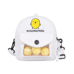 Chicken Cartoon Messenger Bag for Women Girls Student Shoulder Crossbody