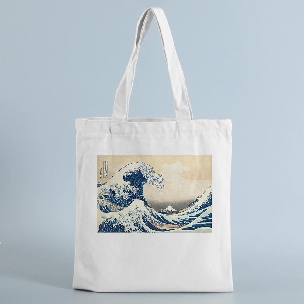 Female Canvas Shoulder Tote Beach Handbag Travel Bag Shopper Bags for Ladies