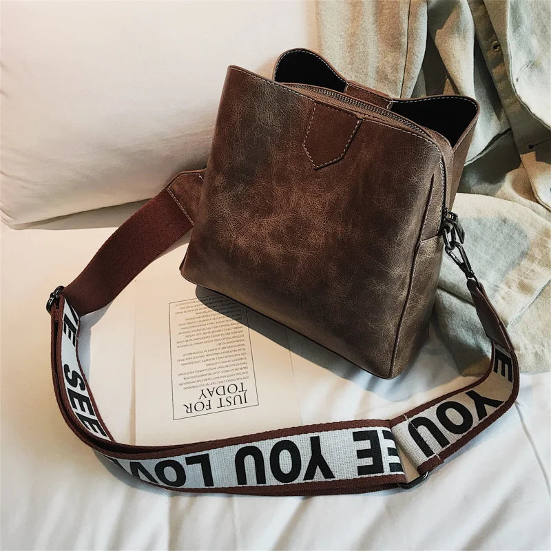 Women's Crossbody Bag Pu Leather Handbag Shoulder Messenger Sac a Main