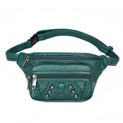 Women's Fanny Pack Banana Hip Purse Handbag Waist Bag PU Leather