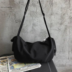 Women's Functional Nylon Sling Bag Large Capacity Crossbody Handbag