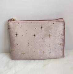 Velvet Small Portable Storage Bag Large Capacity Travel Cosmetic Bag