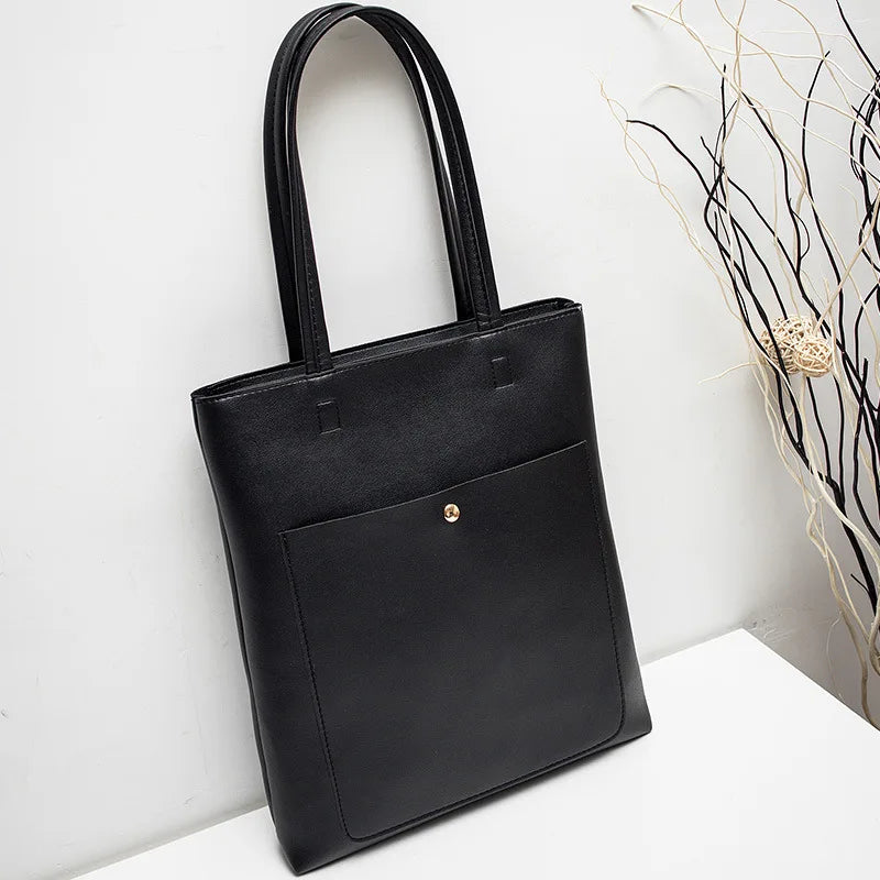 Women Bag Large Capacity PU Leather Shoulder Bag Tote Bag