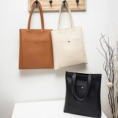Women Bag Large Capacity PU Leather Shoulder Bag Tote Bag