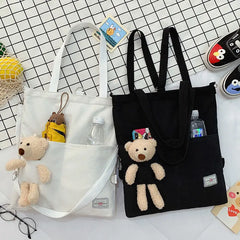 Harajuku Crossbody Canvas Bag Student Style Handbag