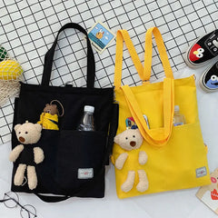 Harajuku Crossbody Canvas Bag Student Style Handbag