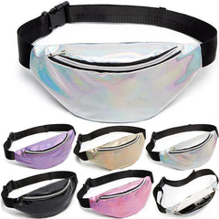 Women's Pink Laser Waist Bag