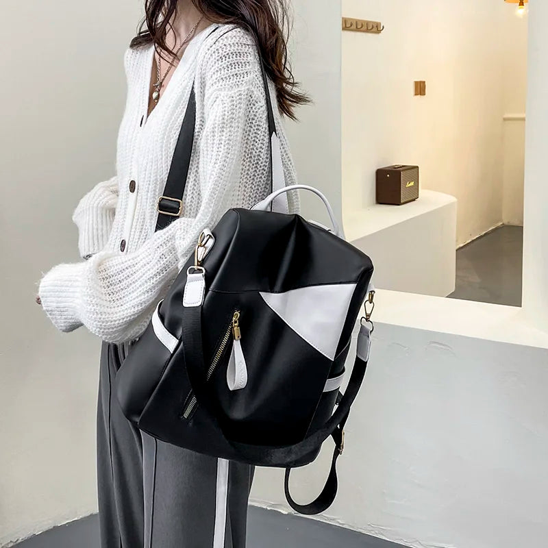 Soft Leather Backpack Girl Purse Small Shoulder Bag
