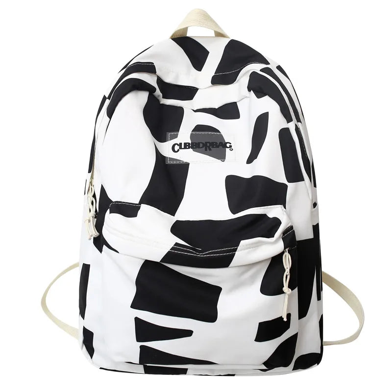Female Laptop Graffiti Print Student Bag Girl Travel Book Backpack Women School