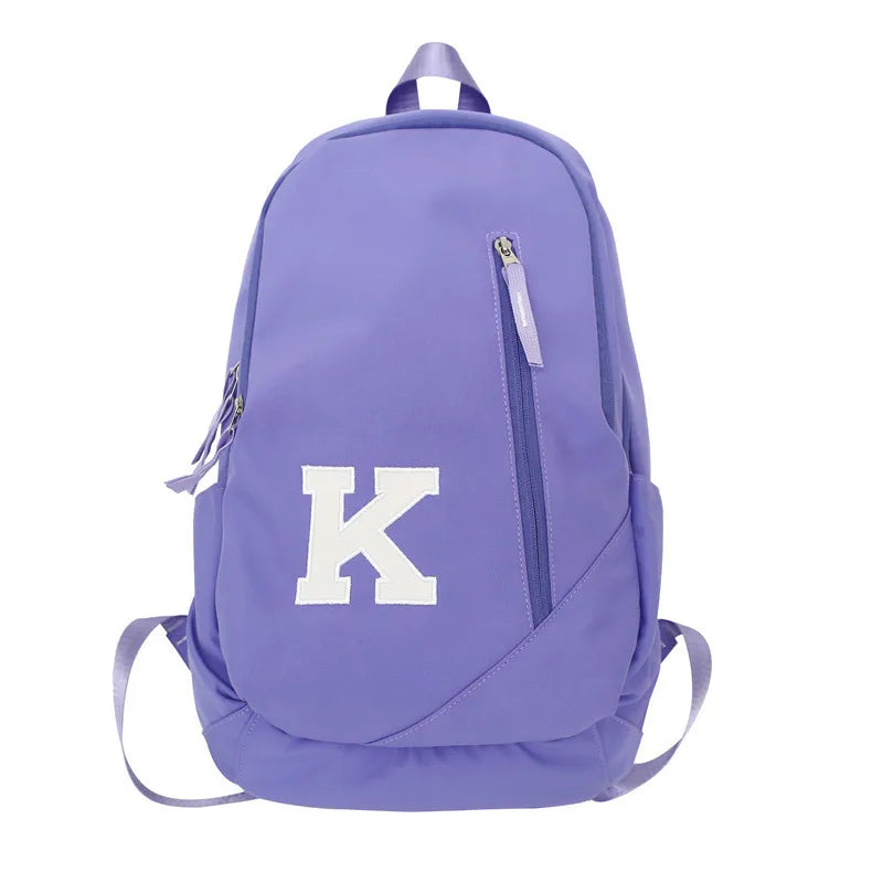 High Capacity Book Bag Men Women School Backpack Lady Travel Bag