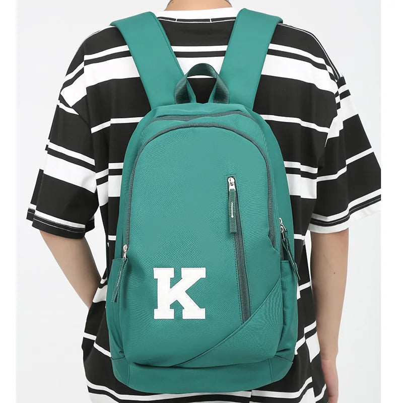 High Capacity Book Bag Men Women School Backpack Lady Travel Bag