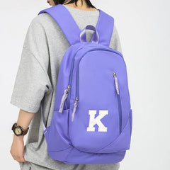 High Capacity Book Bag Men Women School Backpack Lady Travel Bag