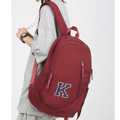 High Capacity Book Bag Men Women School Backpack Lady Travel Bag