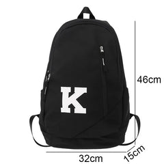 High Capacity Book Bag Men Women School Backpack Lady Travel Bag